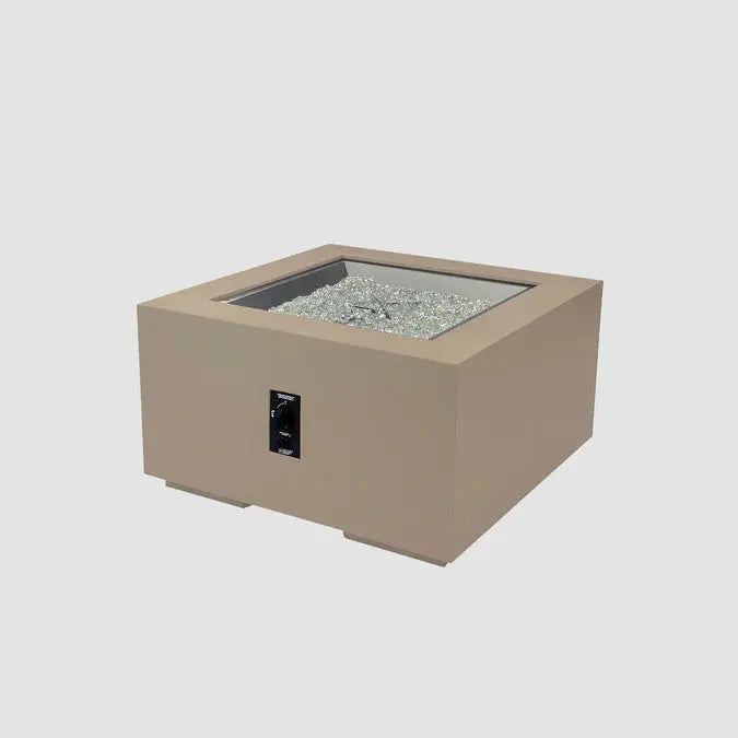 The Outdoor GreatRoom Company Cove Concrete Square Gas Fire Pit Table The Outdoor GreatRoom Company Dreamwood Living