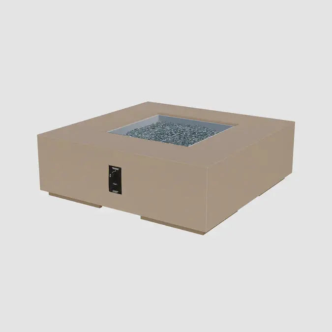 The Outdoor GreatRoom Company Cove Concrete Square Gas Fire Pit Table The Outdoor GreatRoom Company Dreamwood Living