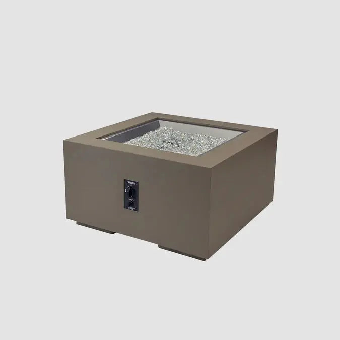 The Outdoor GreatRoom Company Cove Concrete Square Gas Fire Pit Table The Outdoor GreatRoom Company Dreamwood Living