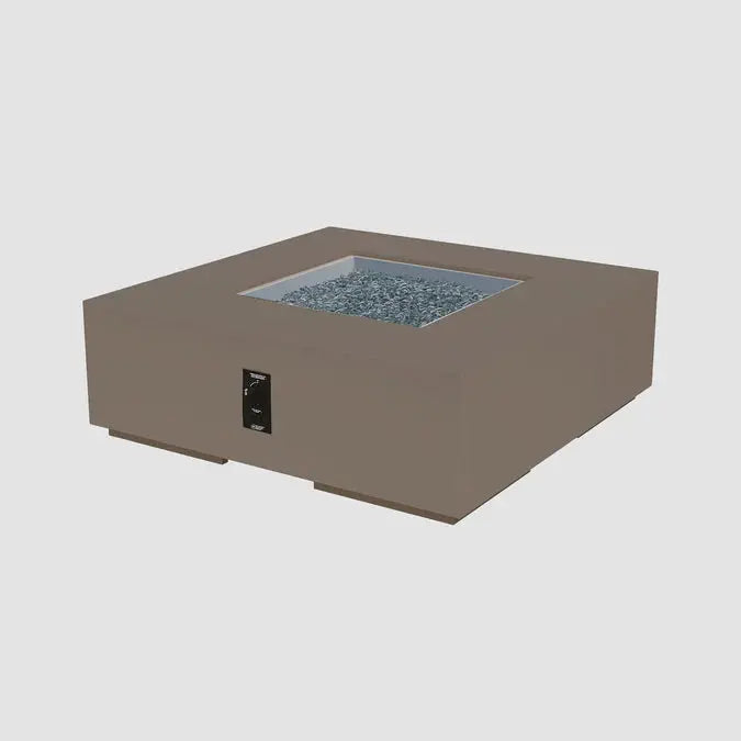 The Outdoor GreatRoom Company Cove Concrete Square Gas Fire Pit Table The Outdoor GreatRoom Company Dreamwood Living