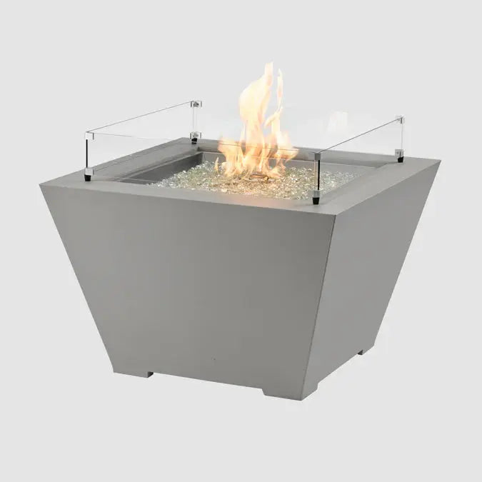 The Outdoor GreatRoom Company Cove Concrete Trapezoid Gas Fire Pit The Outdoor GreatRoom Company Dreamwood Living