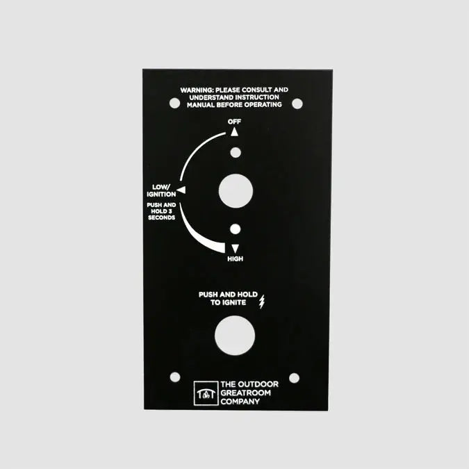 The Outdoor GreatRoom Crystal Fire Plus Control Panel - 6.38" x 3.5"