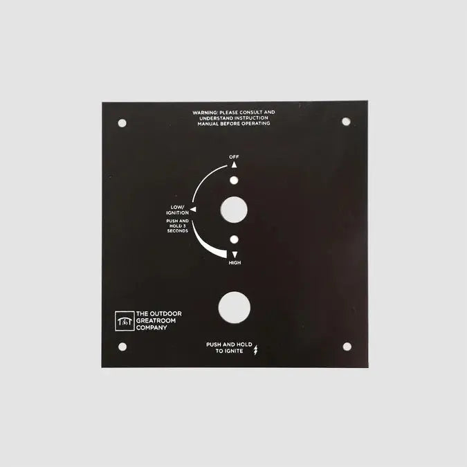 The Outdoor GreatRoom Company Crystal Fire Plus Control Panel - 6.38" x 6.38" The Outdoor GreatRoom Company Dreamwood Living