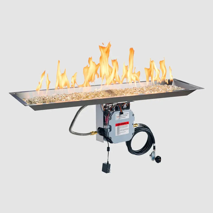 The Outdoor GreatRoom Company Crystal Fire Plus Linear Gas Burner The Outdoor GreatRoom Company Dreamwood Living