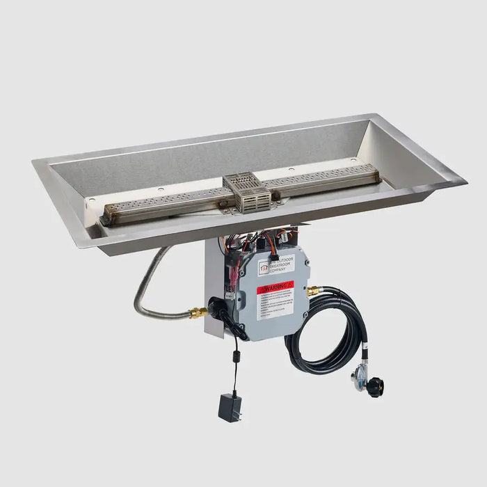 The Outdoor GreatRoom Company Crystal Fire Plus Linear Gas Burner The Outdoor GreatRoom Company Dreamwood Living