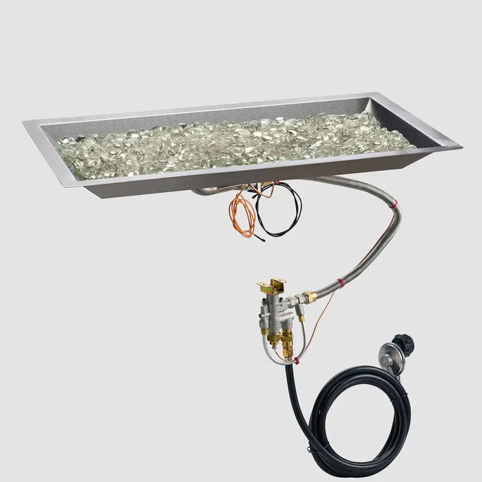 The Outdoor GreatRoom Company Crystal Fire Plus Linear Gas Burner The Outdoor GreatRoom Company Dreamwood Living