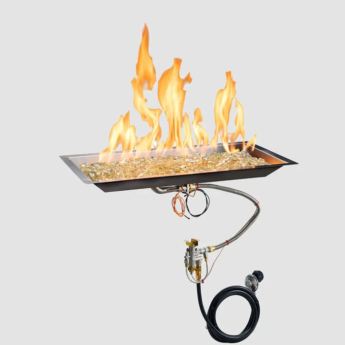 The Outdoor GreatRoom Company Crystal Fire Plus Linear Gas Burner The Outdoor GreatRoom Company Dreamwood Living