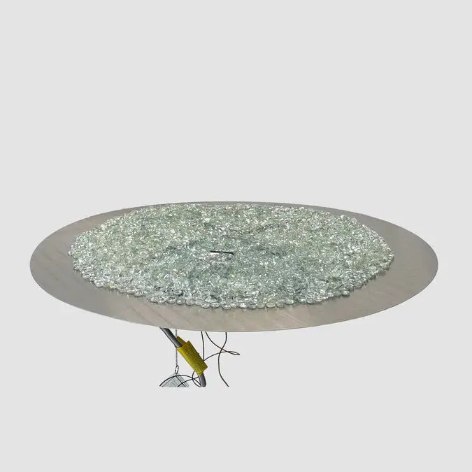 The Outdoor GreatRoom Company Crystal Fire Plus Round Gas Burner Insert and Plate Kit The Outdoor GreatRoom Company Dreamwood Living