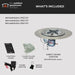 The Outdoor GreatRoom Company Crystal Fire Plus Round Gas Burner Insert and Plate Kit The Outdoor GreatRoom Company Dreamwood Living