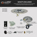 The Outdoor GreatRoom Company Crystal Fire Plus Round Gas Burner Insert and Plate Kit The Outdoor GreatRoom Company Dreamwood Living