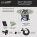 The Outdoor GreatRoom Company Crystal Fire Plus Round Gas Burner Insert and Plate Kit The Outdoor GreatRoom Company Dreamwood Living