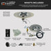 The Outdoor GreatRoom Company Crystal Fire Plus Round Gas Burner Insert and Plate Kit The Outdoor GreatRoom Company Dreamwood Living