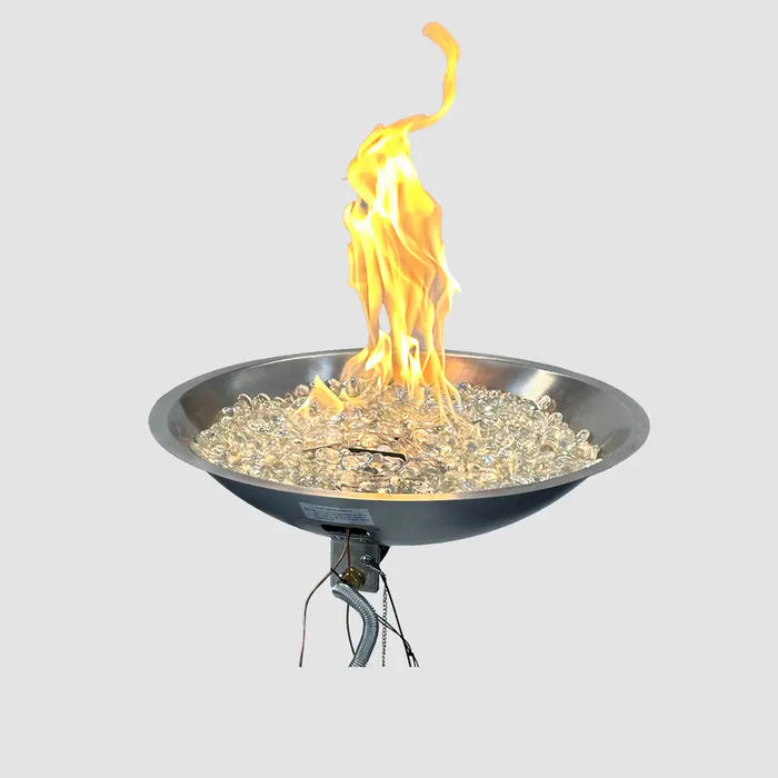 The Outdoor GreatRoom Crystal Fire Plus Round Gas Burner