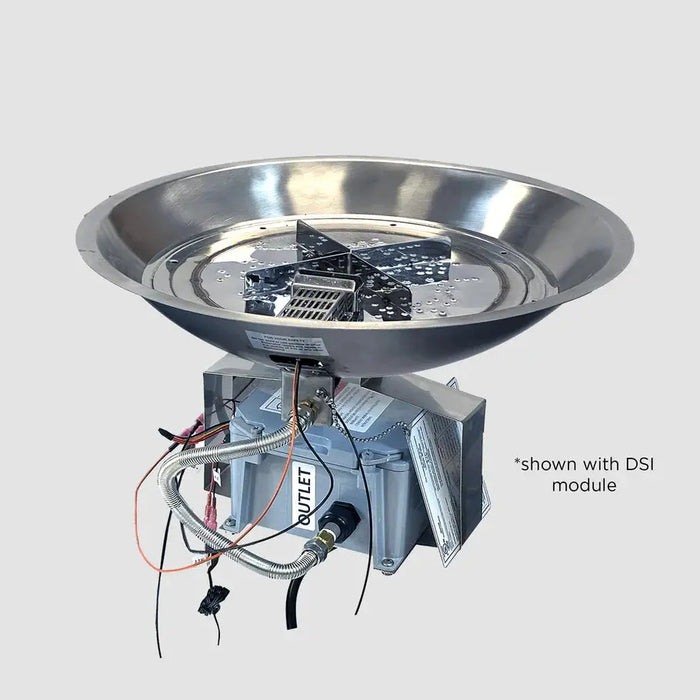 The Outdoor GreatRoom Crystal Fire Plus Round Gas Burner