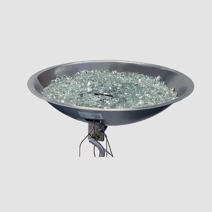 The Outdoor GreatRoom Crystal Fire Plus Round Gas Burner