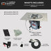 The Outdoor GreatRoom Company Crystal Fire Plus Square Gas Burner Insert and Plate Kit The Outdoor GreatRoom Company Dreamwood Living