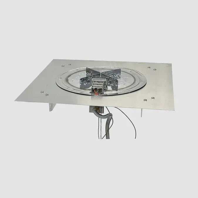 The Outdoor GreatRoom Company Crystal Fire Plus Square Gas Burner Insert and Plate Kit The Outdoor GreatRoom Company Dreamwood Living