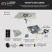 The Outdoor GreatRoom Company Crystal Fire Plus Square Gas Burner Insert and Plate Kit The Outdoor GreatRoom Company Dreamwood Living