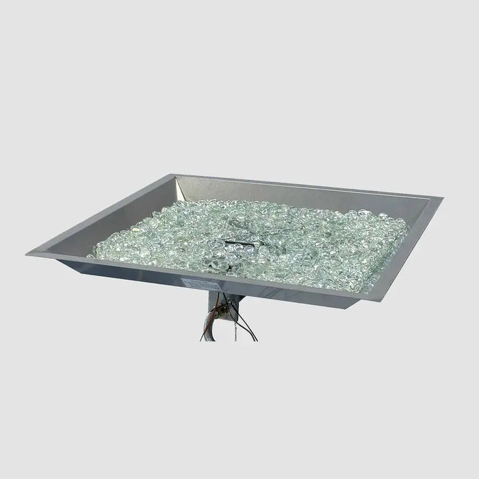 The Outdoor GreatRoom Company Crystal Fire Plus Square Gas Burner
