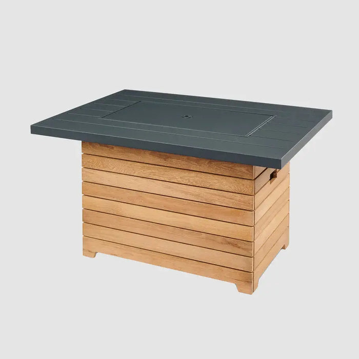 The Outdoor GreatRoom Company Darien Rectangular Gas Fire Pit Table 42" The Outdoor GreatRoom Company Dreamwood Living