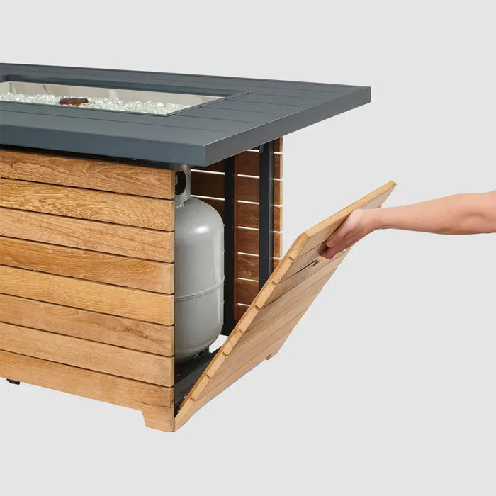 The Outdoor GreatRoom Company Darien Rectangular Gas Fire Pit Table 42" The Outdoor GreatRoom Company Dreamwood Living