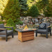 The Outdoor GreatRoom Company Darien Rectangular Gas Fire Pit Table 42" The Outdoor GreatRoom Company Dreamwood Living