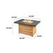 The Outdoor GreatRoom Company Darien Rectangular Gas Fire Pit Table 42" The Outdoor GreatRoom Company Dreamwood Living
