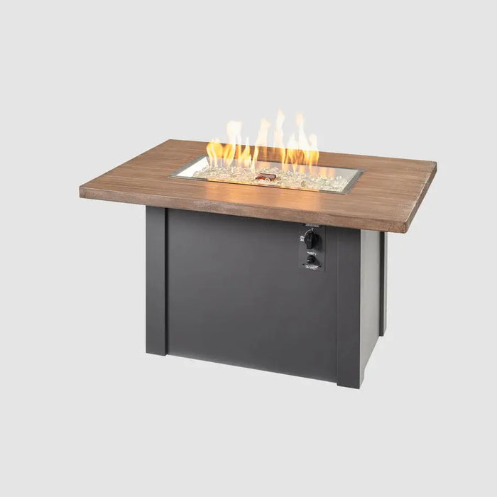 The Outdoor GreatRoom Havenwood Rectangular Gas Fire Pit Table 44"