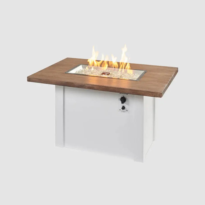 The Outdoor GreatRoom Havenwood Rectangular Gas Fire Pit Table 44"