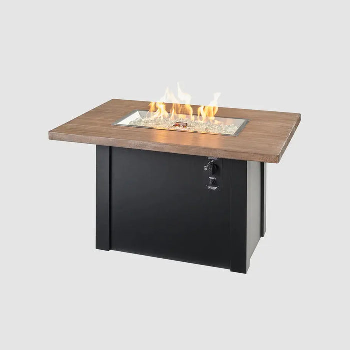 The Outdoor GreatRoom Havenwood Rectangular Gas Fire Pit Table 44"