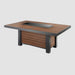 The Outdoor GreatRoom Company Kenwood Linear Dining Height Umber Brown Gas Fire Pit Table - KW-1242-K The Outdoor GreatRoom Company Dreamwood Living