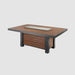 The Outdoor GreatRoom Company Kenwood Linear Dining Height Umber Brown Gas Fire Pit Table - KW-1242-K The Outdoor GreatRoom Company Dreamwood Living