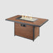 The Outdoor GreatRoom Company Kenwood and Brooks Rectangular Chat Height Gas Fire Pit Table The Outdoor GreatRoom Company Dreamwood Living
