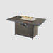The Outdoor GreatRoom Company Kenwood and Brooks Rectangular Chat Height Gas Fire Pit Table The Outdoor GreatRoom Company Dreamwood Living