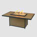 The Outdoor GreatRoom Company Kenwood and Brooks Rectangular Chat Height Gas Fire Pit Table The Outdoor GreatRoom Company Dreamwood Living