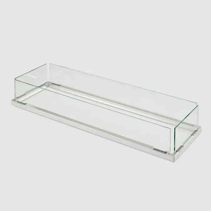 The Outdoor GreatRoom Company Linear Folding Glass Wind Guard The Outdoor GreatRoom Company Dreamwood Living