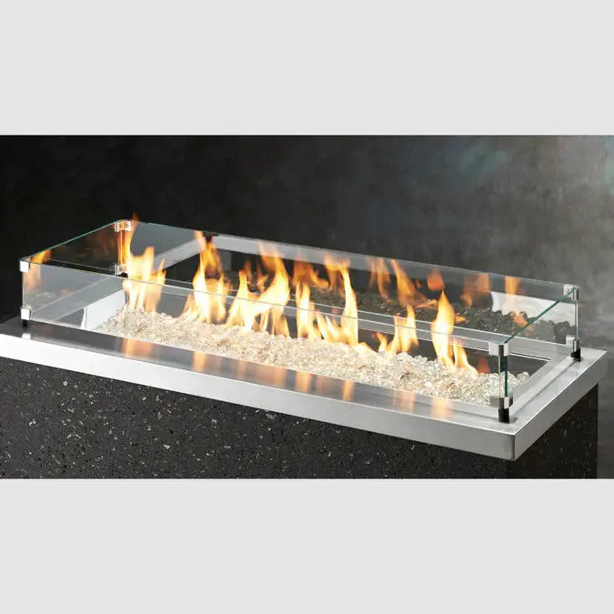 The Outdoor GreatRoom Company Linear Glass Wind Guard The Outdoor GreatRoom Company Dreamwood Living