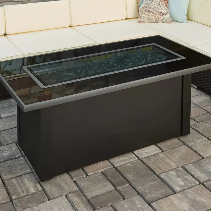 The Outdoor GreatRoom Company Monte Carlo Linear Gas Fire Pit Table The Outdoor GreatRoom Company Dreamwood Living