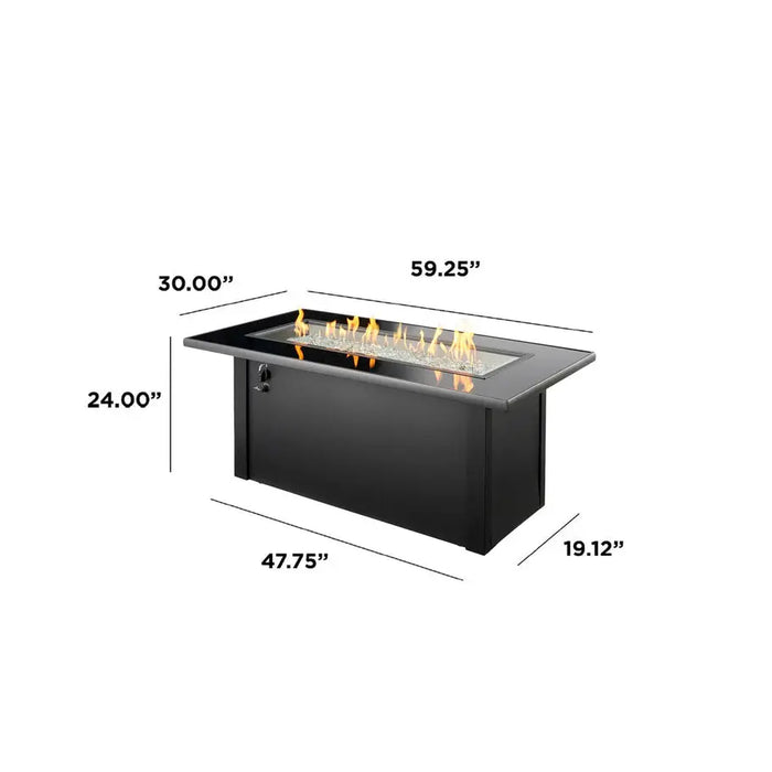 The Outdoor GreatRoom Company Monte Carlo Linear Gas Fire Pit Table The Outdoor GreatRoom Company Dreamwood Living
