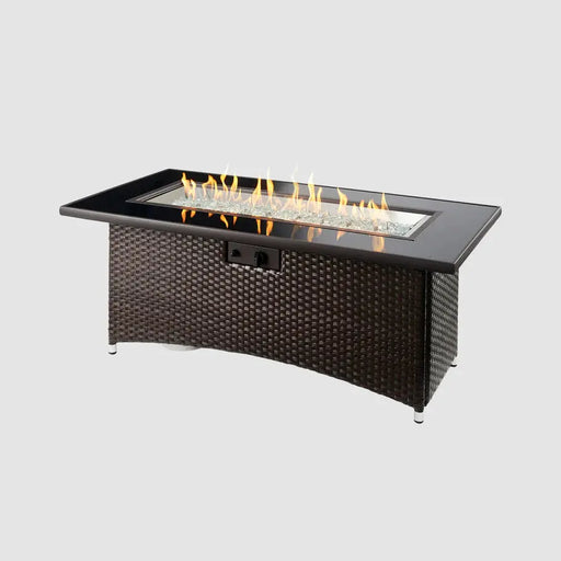 The Outdoor GreatRoom Company Montego Linear Gas Fire Pit Table The Outdoor GreatRoom Company Dreamwood Living