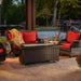 The Outdoor GreatRoom Company Montego Linear Gas Fire Pit Table The Outdoor GreatRoom Company Dreamwood Living