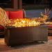 The Outdoor GreatRoom Company Montego Linear Gas Fire Pit Table The Outdoor GreatRoom Company Dreamwood Living