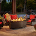 The Outdoor GreatRoom Company Montego Linear Gas Fire Pit Table The Outdoor GreatRoom Company Dreamwood Living