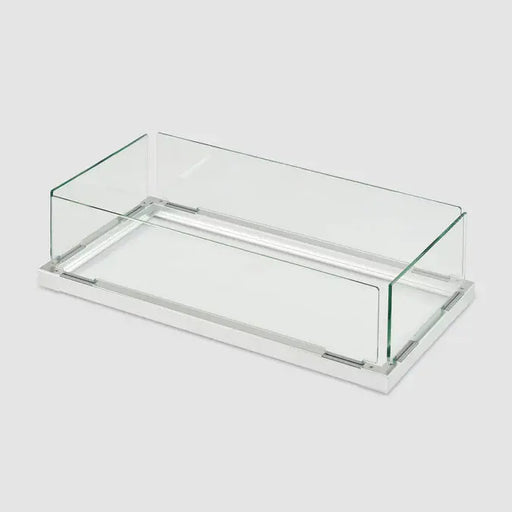 The Outdoor GreatRoom Company Rectangular Folding Glass Wind Guard The Outdoor GreatRoom Company Dreamwood Living