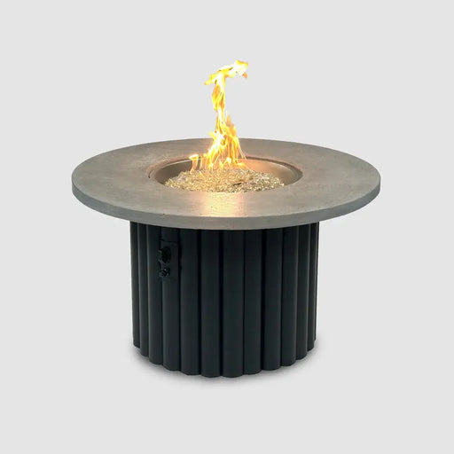 The Outdoor GreatRoom Company Reverie Round Gas Fire Pit Table The Outdoor GreatRoom Company Dreamwood Living