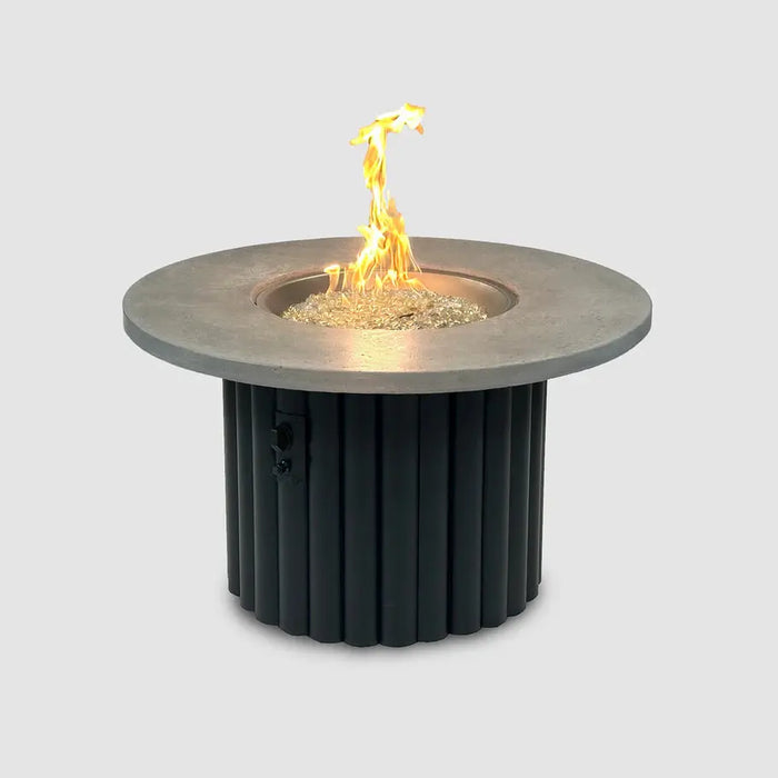The Outdoor GreatRoom Company Reverie Round Gas Fire Pit Table The Outdoor GreatRoom Company Dreamwood Living