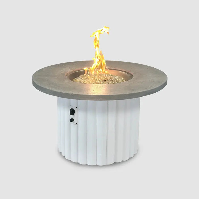 The Outdoor GreatRoom Company Reverie Round Gas Fire Pit Table The Outdoor GreatRoom Company Dreamwood Living