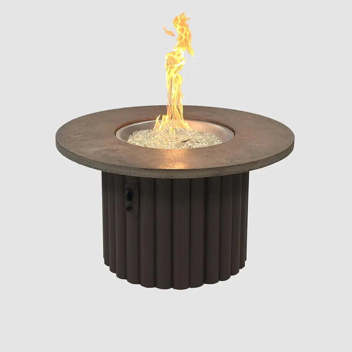 The Outdoor GreatRoom Company Reverie Round Gas Fire Pit Table The Outdoor GreatRoom Company Dreamwood Living