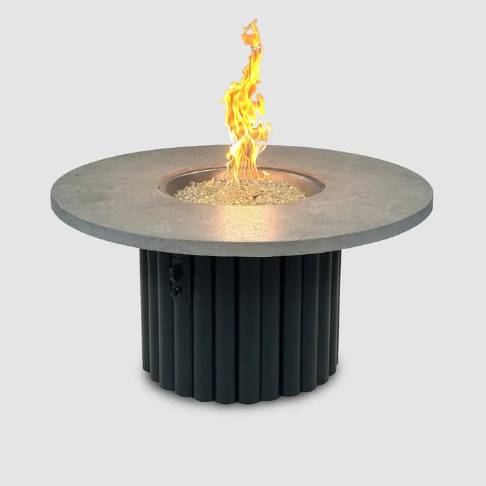 The Outdoor GreatRoom Company Reverie Round Gas Fire Pit Table The Outdoor GreatRoom Company Dreamwood Living