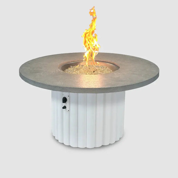 The Outdoor GreatRoom Company Reverie Round Gas Fire Pit Table The Outdoor GreatRoom Company Dreamwood Living